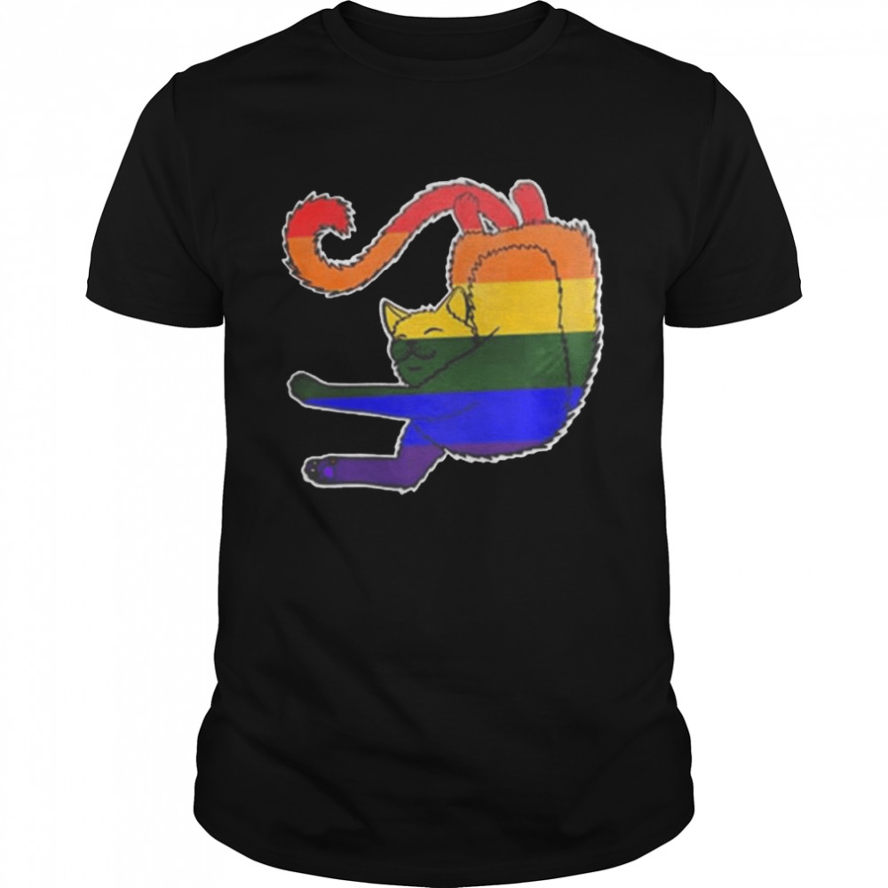 LGBT Cat pride happy pride month shirt