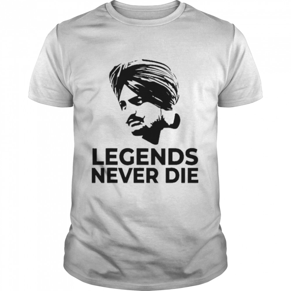 Sidhu moosewala legends never die shirt