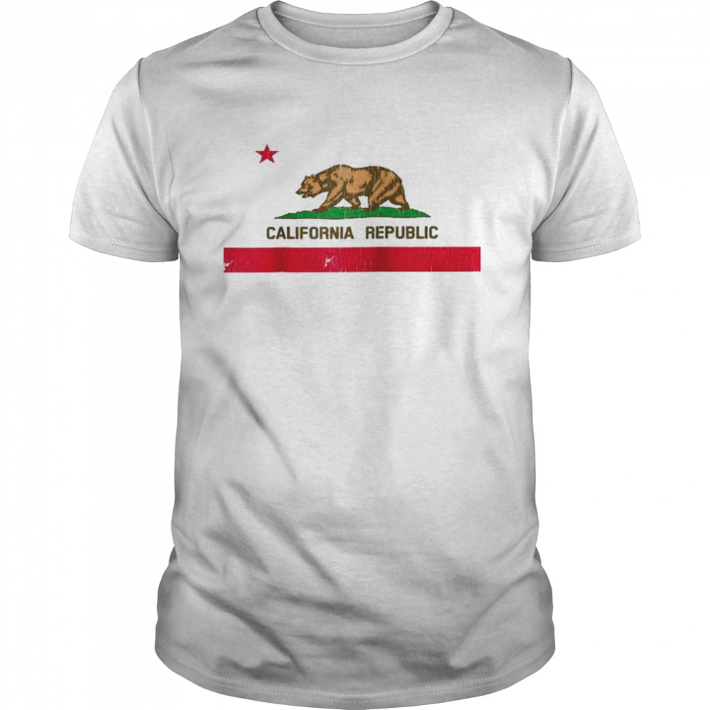 Vintage 1846 California Bear Republic State ShirtFlag Shirt