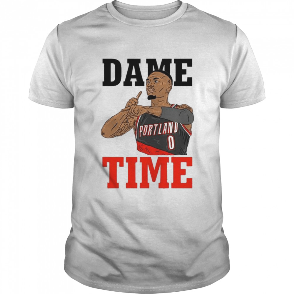 Dame time art damian lillard shirt