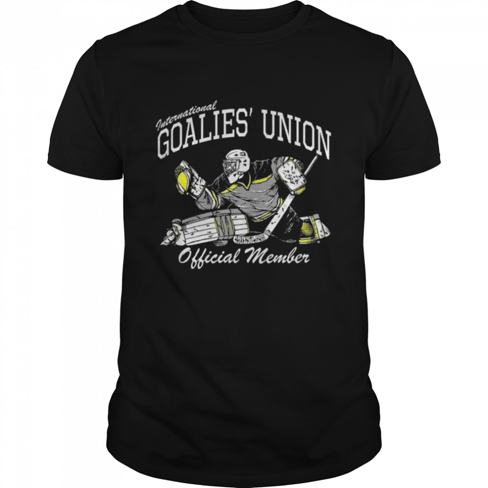 Goalies’ union hockey goalie official member righty catch shirt