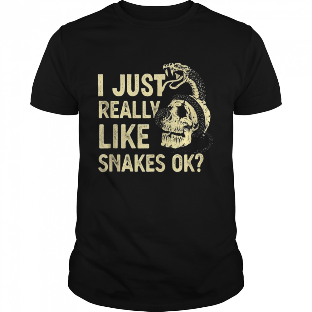 I Just Really Like Snakes Snake Tank ShirtTop Shirt