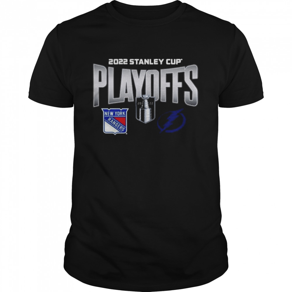 New York Rangers vs Tampa Bay Lightning 2022 Stanley Cup Playoffs NFL Finals Matchup Shirt