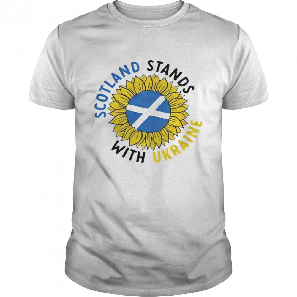 Scotland Stands With Ukraine Sunflower Shirt