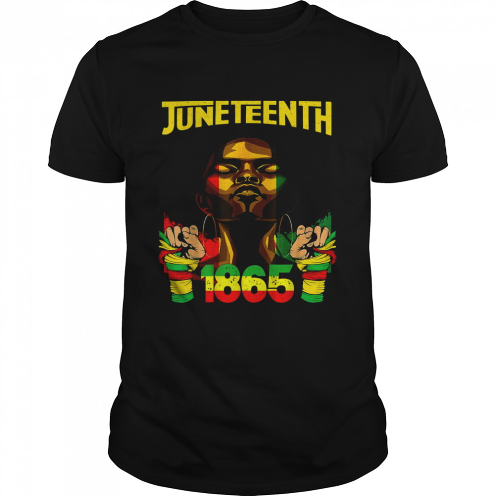 Juneteenth Is My Independence Day Hand Free ish Since 1865 Shirt