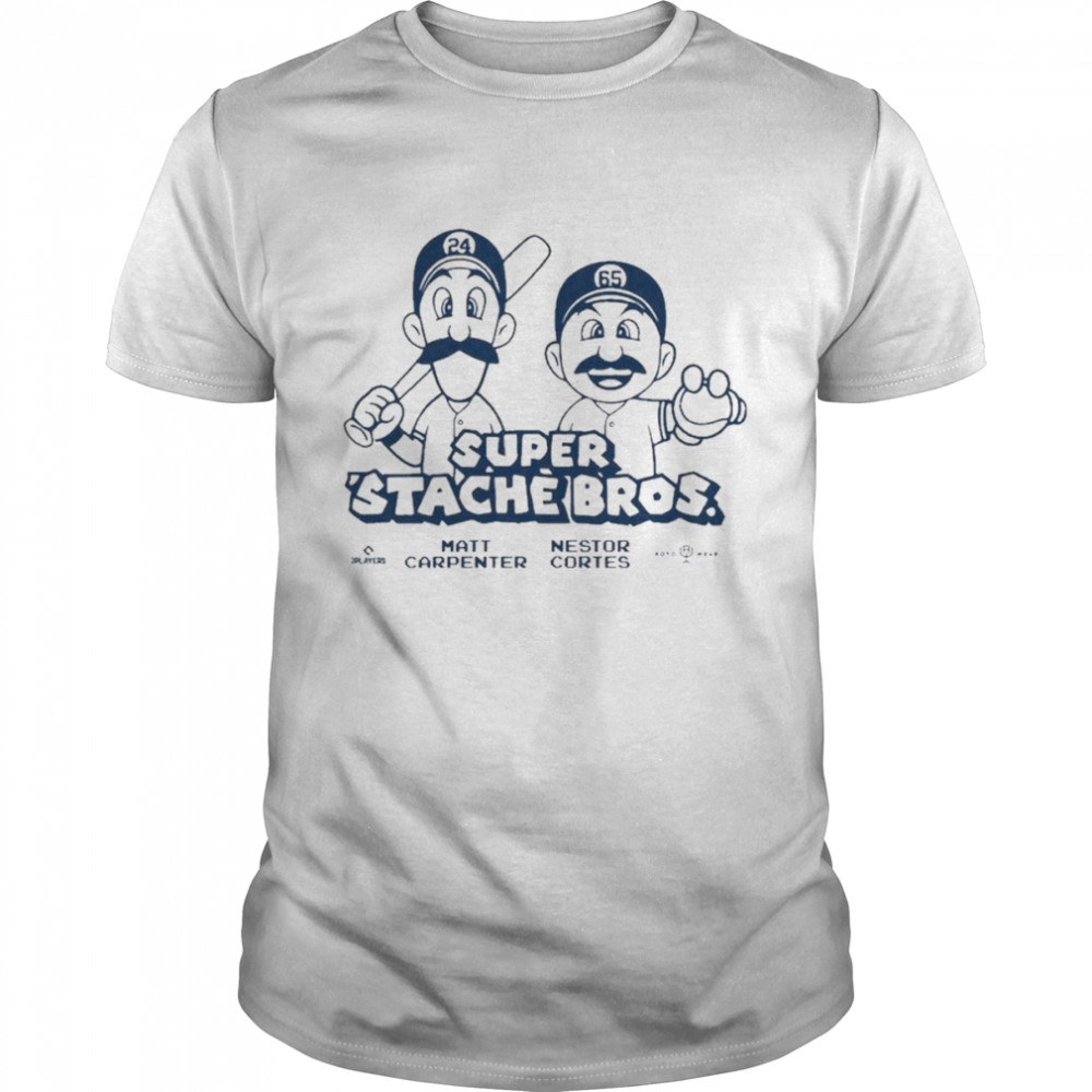 Matt Carpenter X Nestor Cortes Rotowear Merch Super ‘Stache Bros Shirt