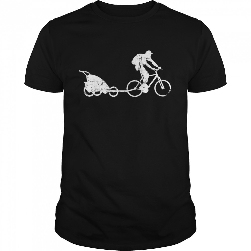 Mens Bicycle pram trailer, bicycle accessories, vintage outfit Shirt