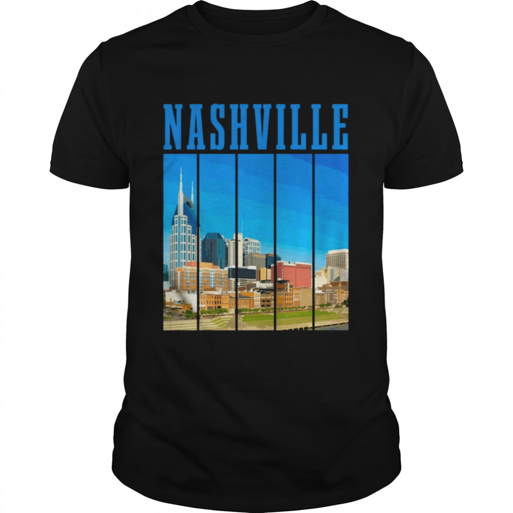 Nashville Skyline Tennessee Music City Vintage Pride Shirt