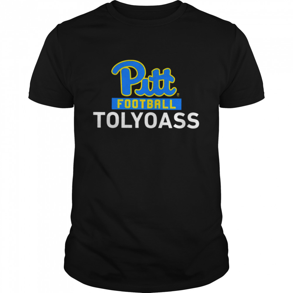 Pittsburgh Panthers Pitt Football Tolyoass logo T-shirt