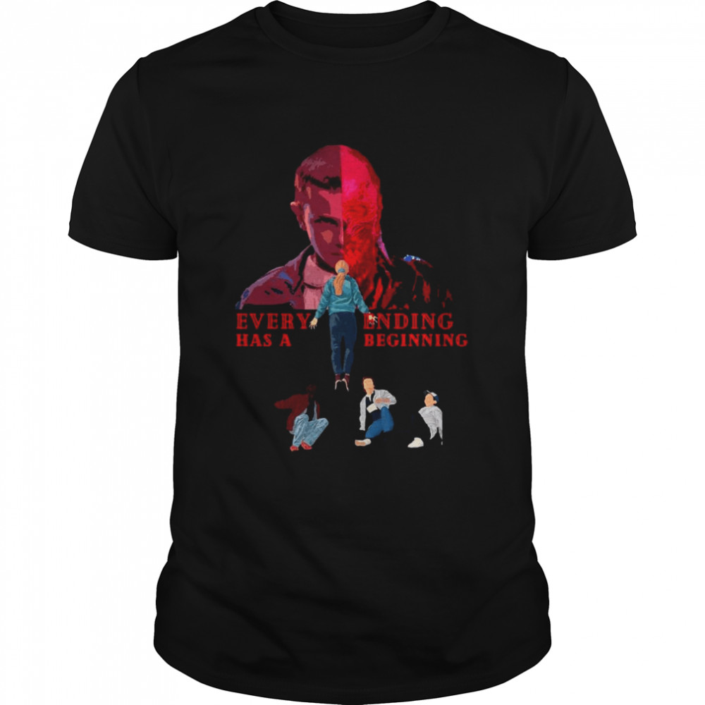 Stranger Things Season 4 Every Ending Has A Beginning Max Floating Shirt