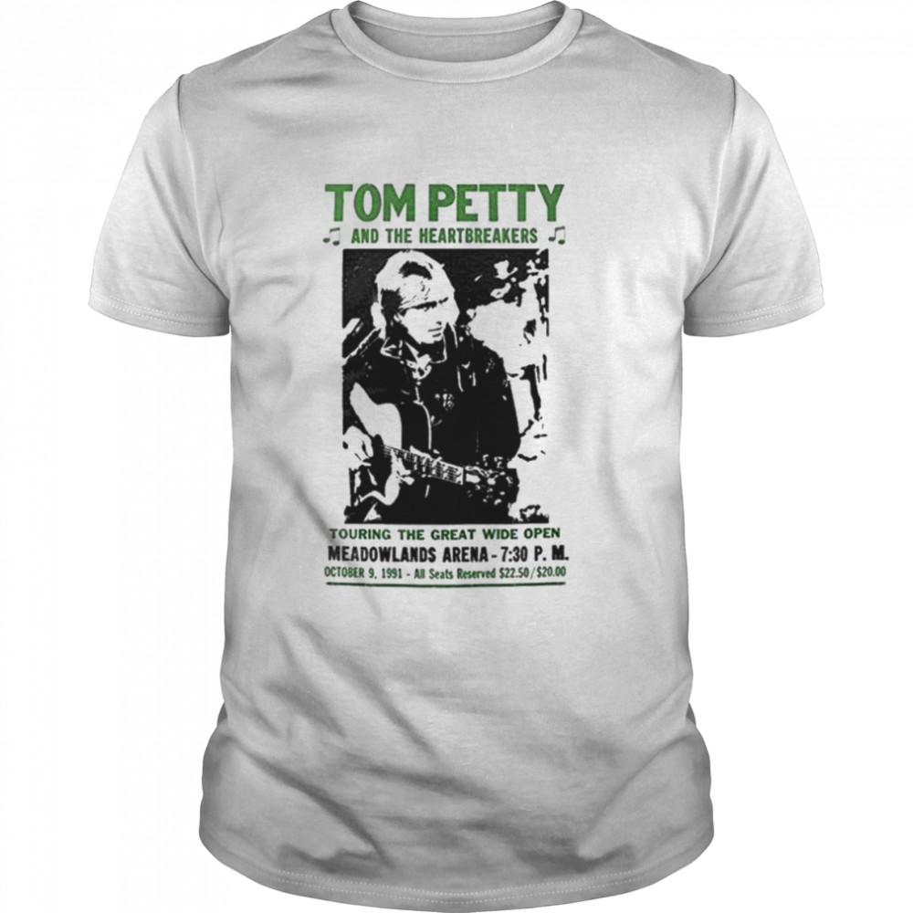 Tom Petty and the heartbreakers touring the great wide open shirt