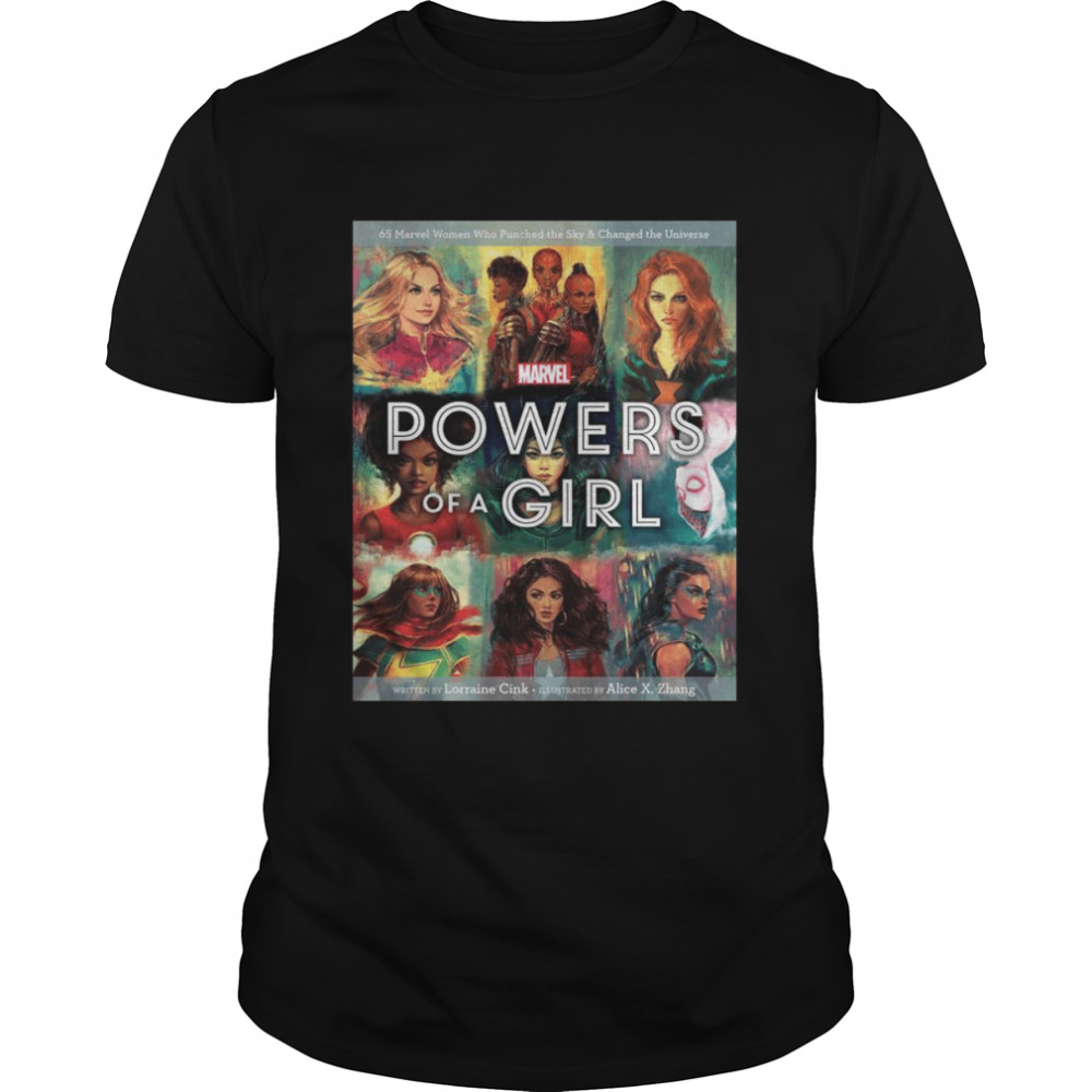 Marvel Powers Of A Girl 65 Marvel Woman who punched the SKy and Changed the Universe shirt Shirt