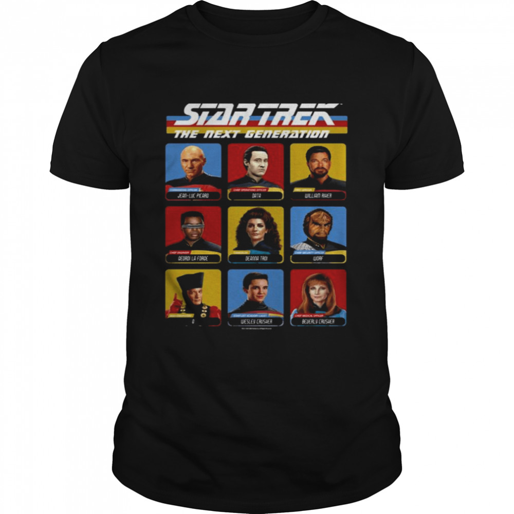 Portrait Panel Next Generation Star Trek shirt