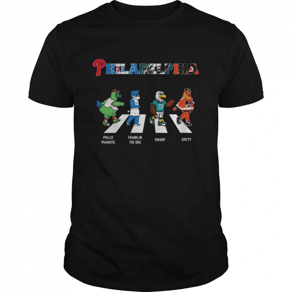 The Philadelphia Sports Team Mascot Abbey Road Signatures Shirt