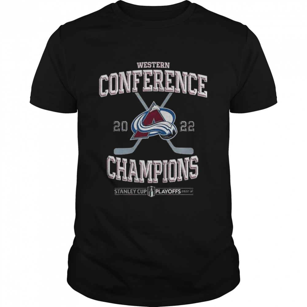 Western conference 2022 colorado avalanche champions stanley cup playoff shirt