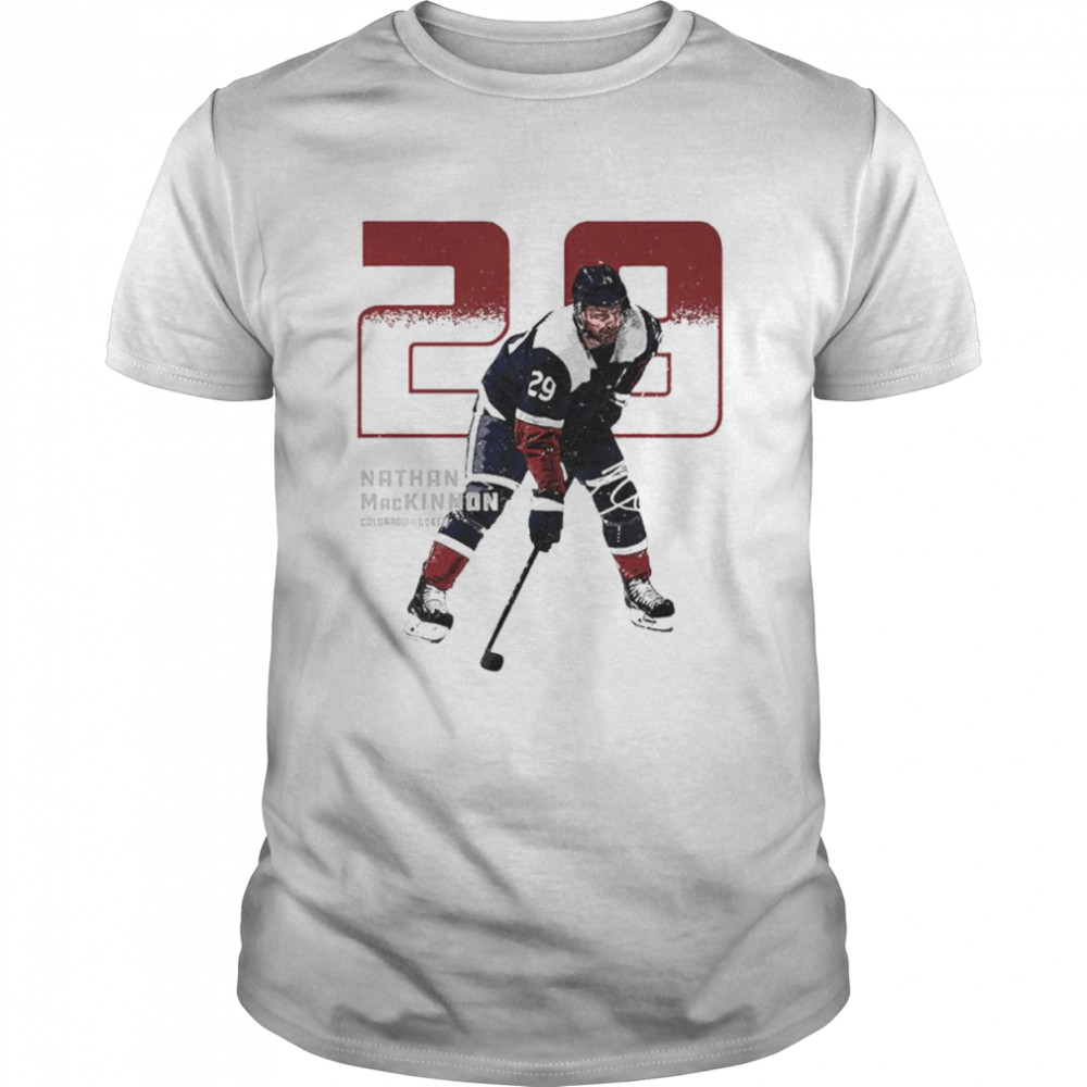 Nathan MacKinnon Colorado Outline shirt