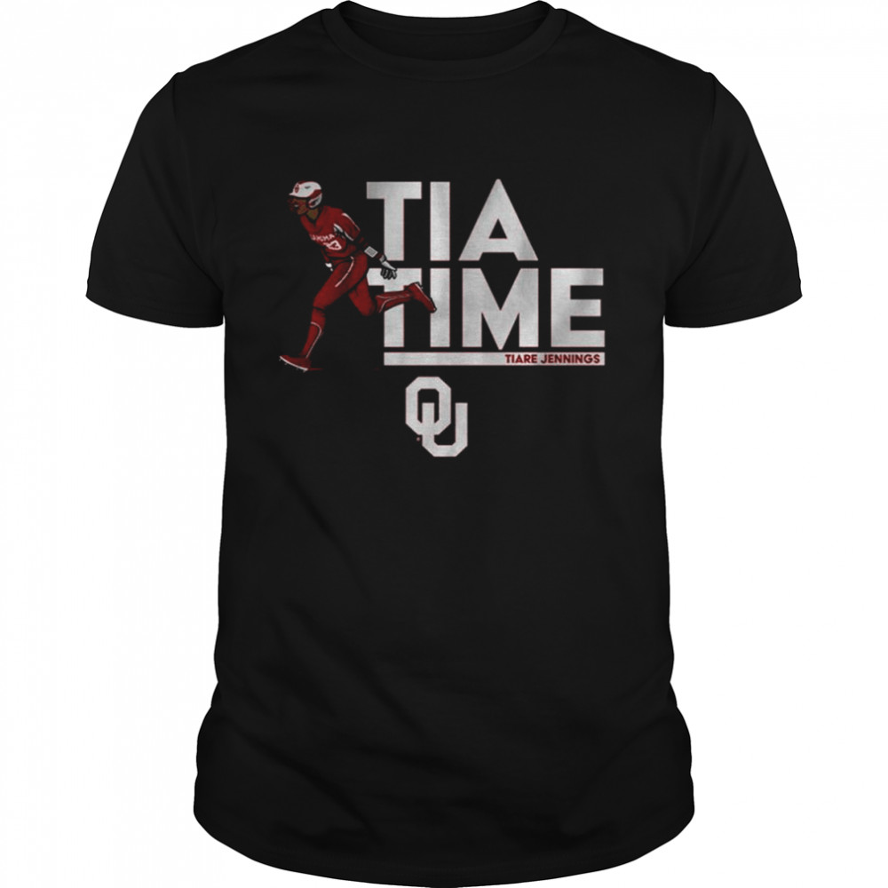 Oklahoma Sooners Softball Tiare Jennings Tia Time Shirt