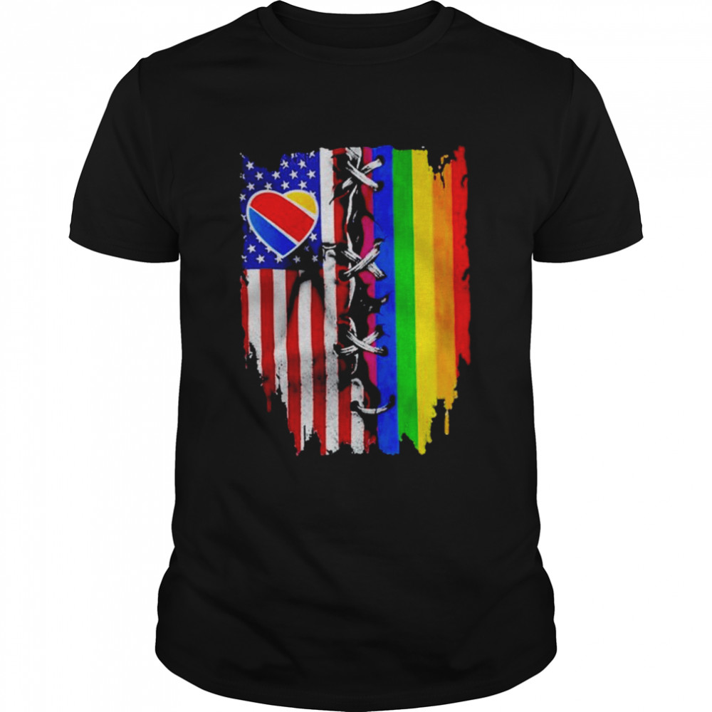 Southwest Airlines Flag LGBT shirt