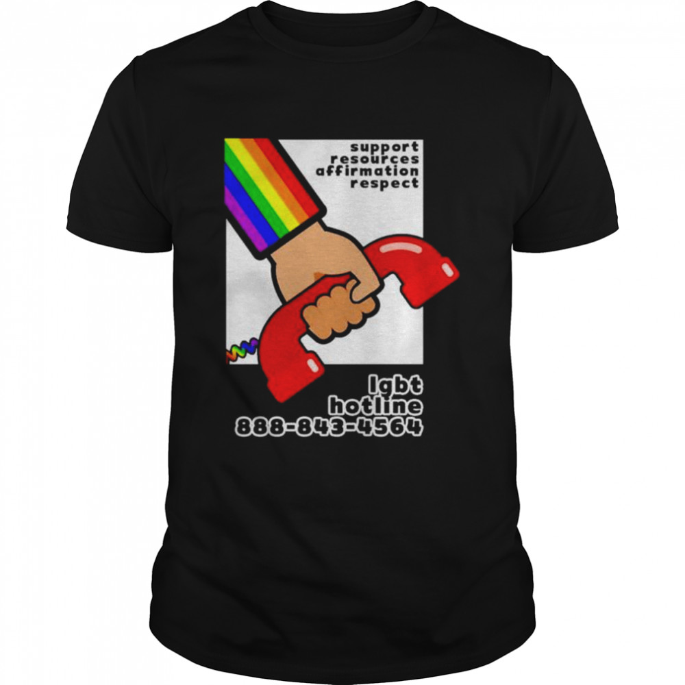 Support resources affirmation respect shirt