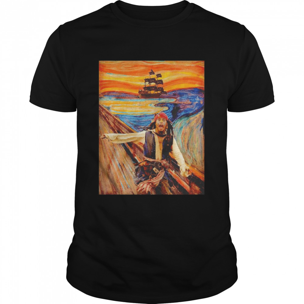 The Scream Jack Sparrow shirt