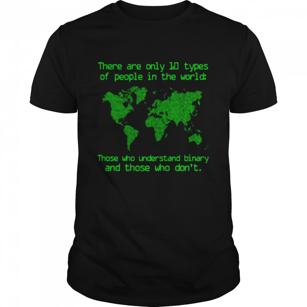 There are only 10 types of people in the world shirt