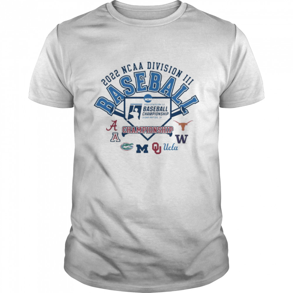 2022 NCAA Division III Baseball Championship shirt