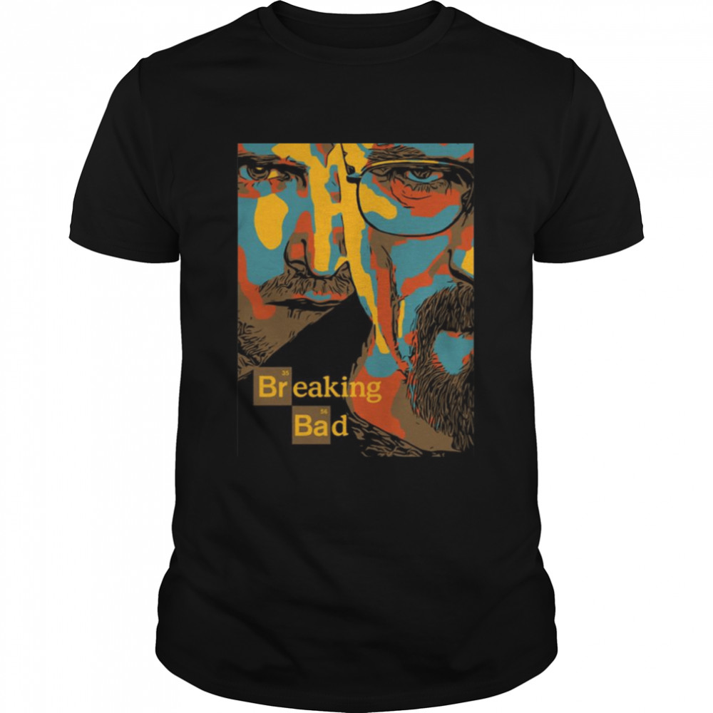 Colorful Artwork Breaking Bad shirt