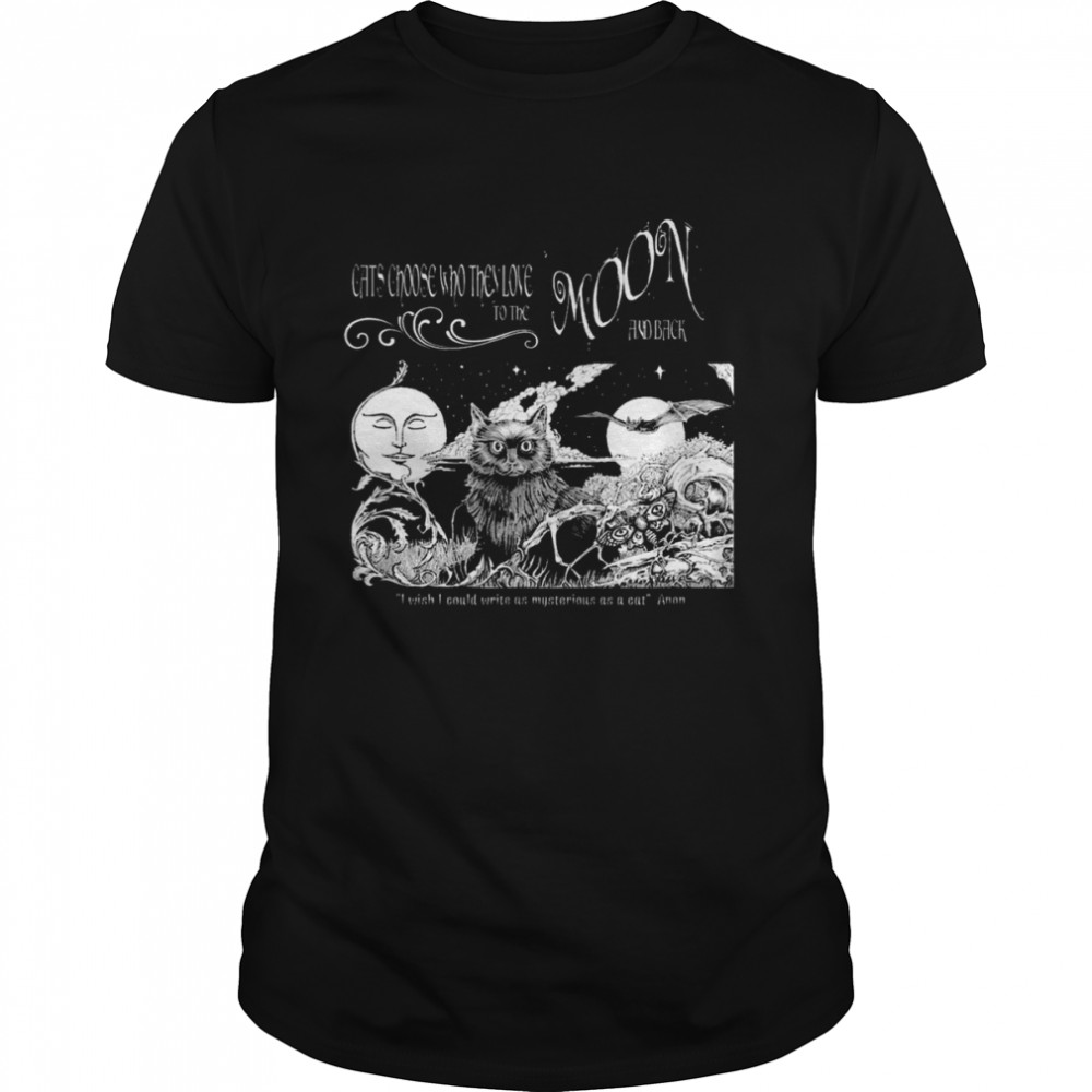 Ezekiell Crowe’s Moon And Back Black Cat Shirt