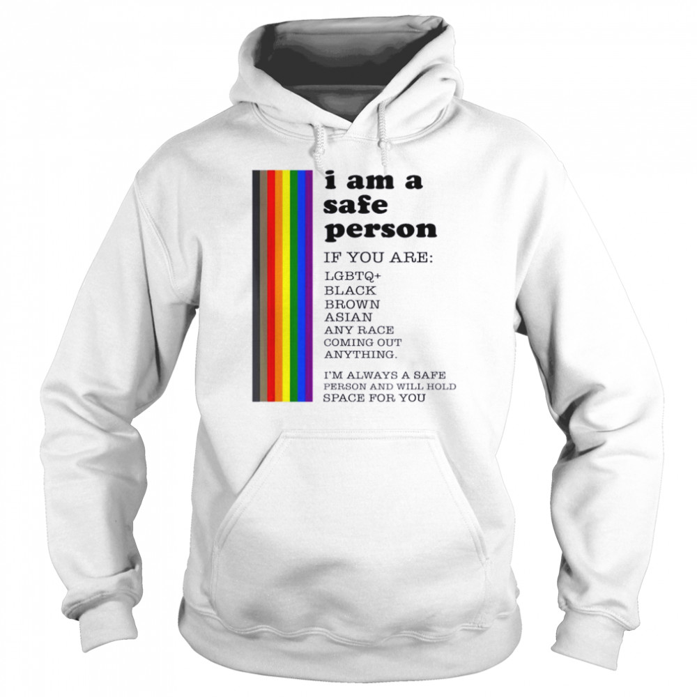 I’m A Safe Person Gay Pride LGBT History Month  Unisex Hoodie