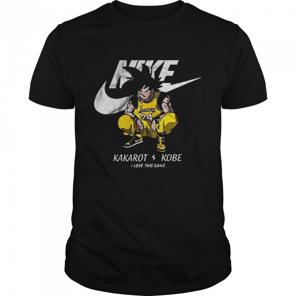 Kakarot kobe nike logo I love this game shirt