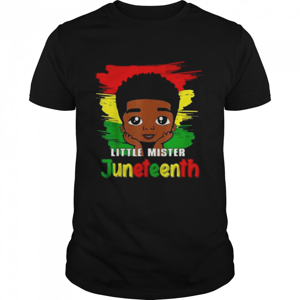 Little Mister Juneteenth Black Boy Toddler Prince Shirt