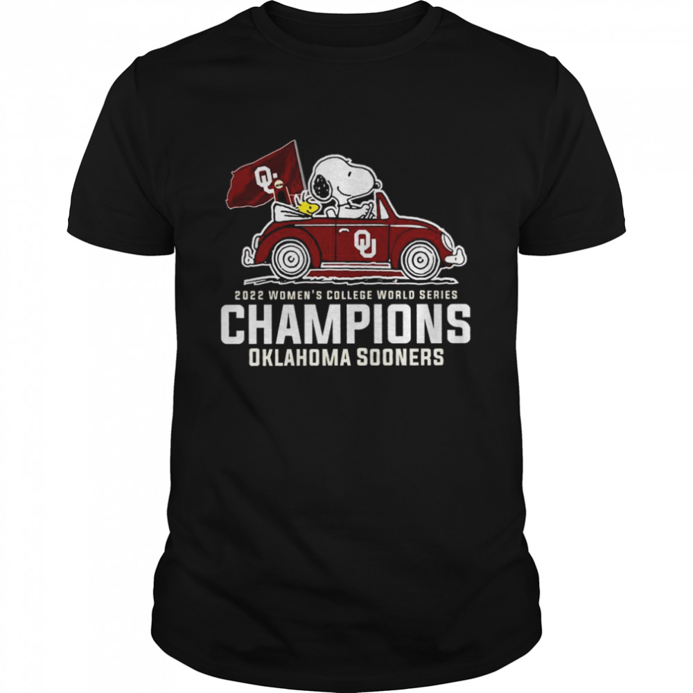 Oklahoma Snoopy Riding 2022 Women’s College World Series Champions Oklahoma Sooners shirt