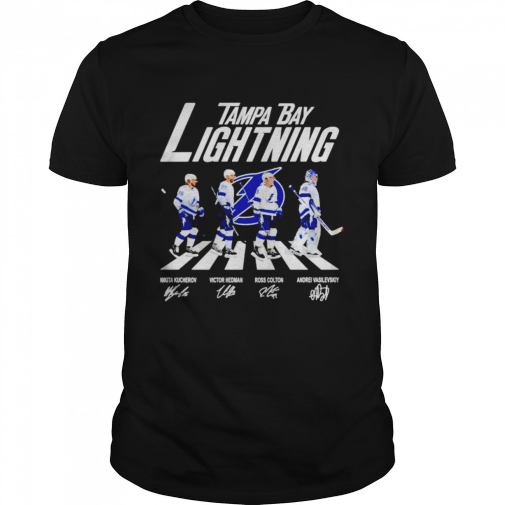 2022 Tampa Bay Lightning Abbey Road signatures shirt