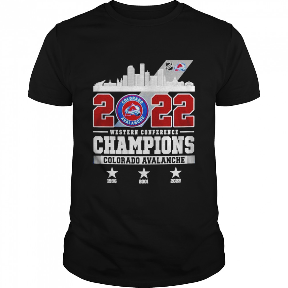 2022 Western Conference Champions Colorado Avalanche 1996 2001 2022 shirt