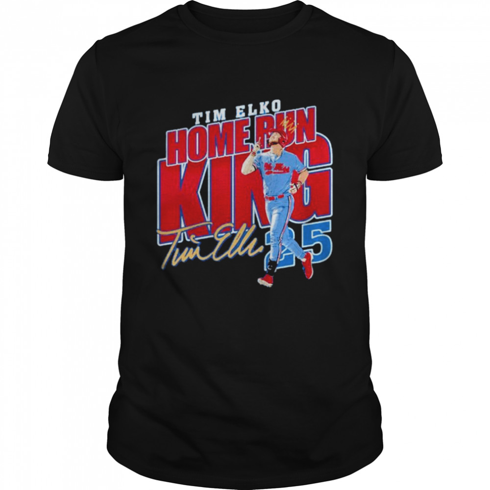 25 Tim Elko Home Run King signature shirt