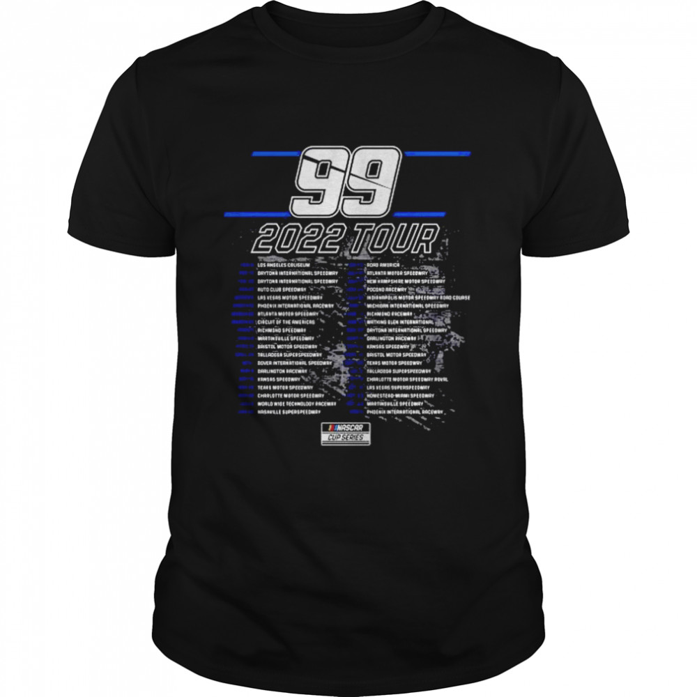 Daniel suarez checkered flag 2022 tour schedule shirt