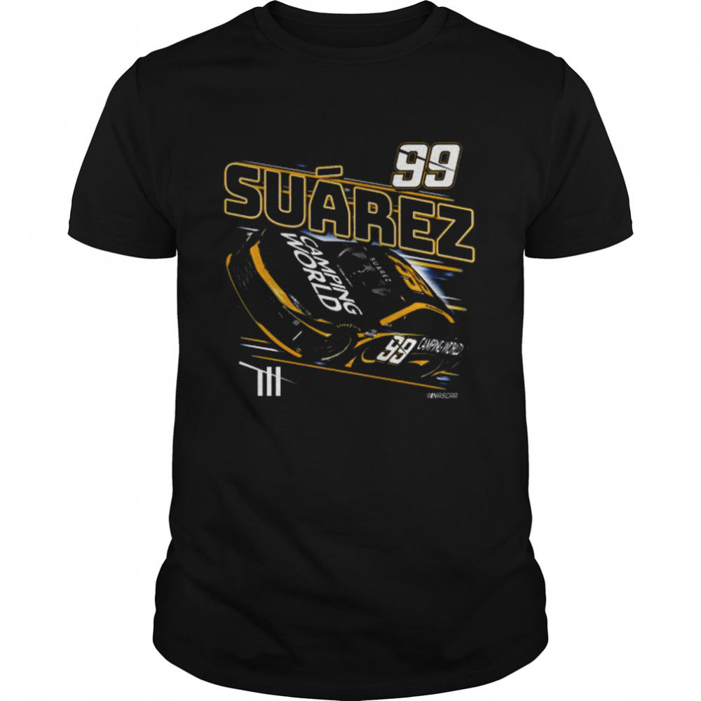 Daniel suárez checkered flag qualifying shirt