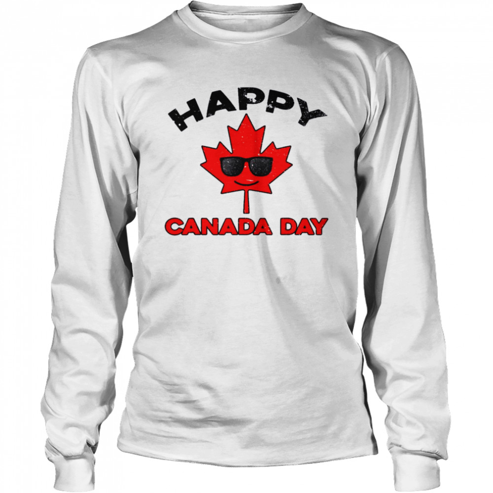 Happy Canada Day Maple Leaf Canada Day  Long Sleeved T-shirt