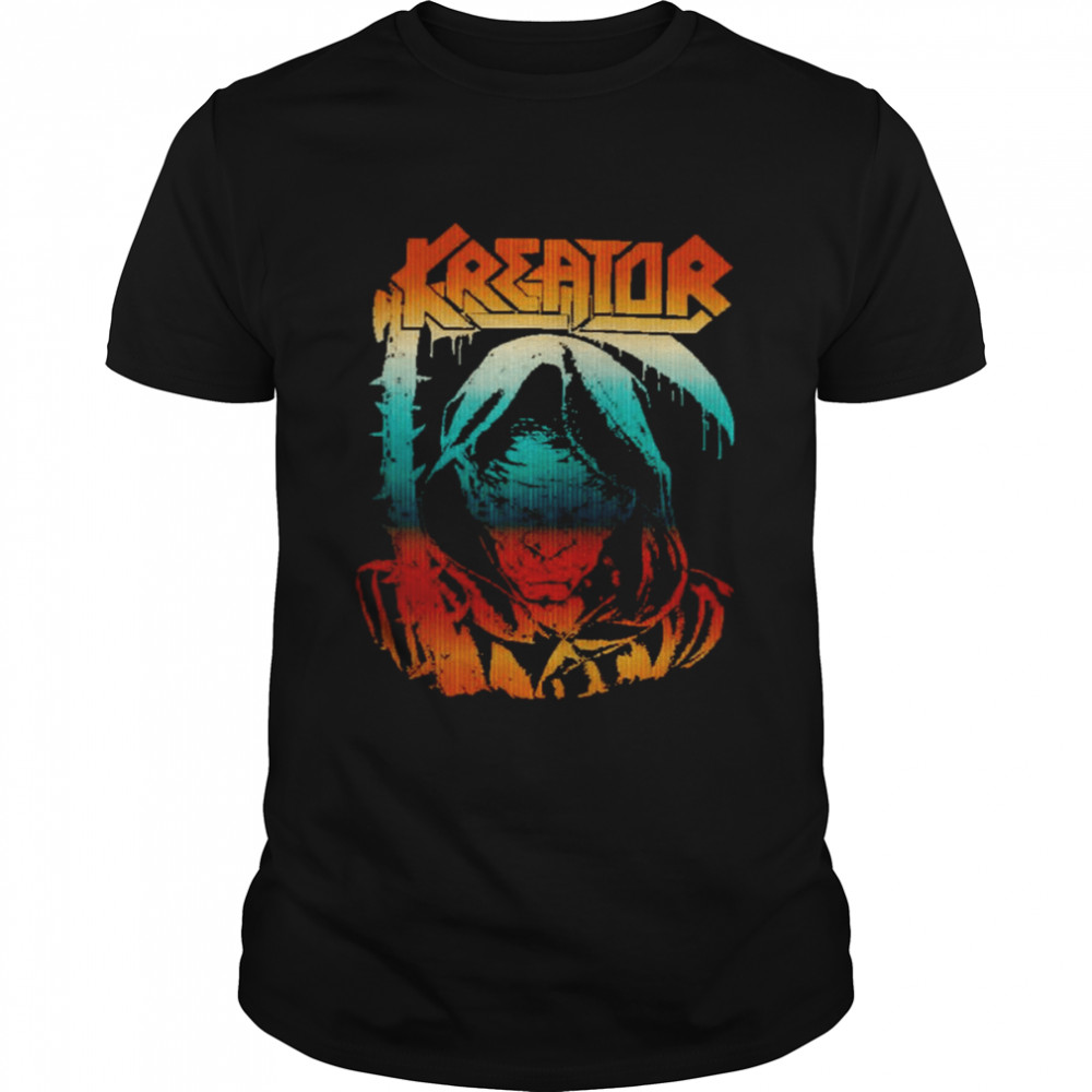 Light Art Kreator Retro Rock Band shirt