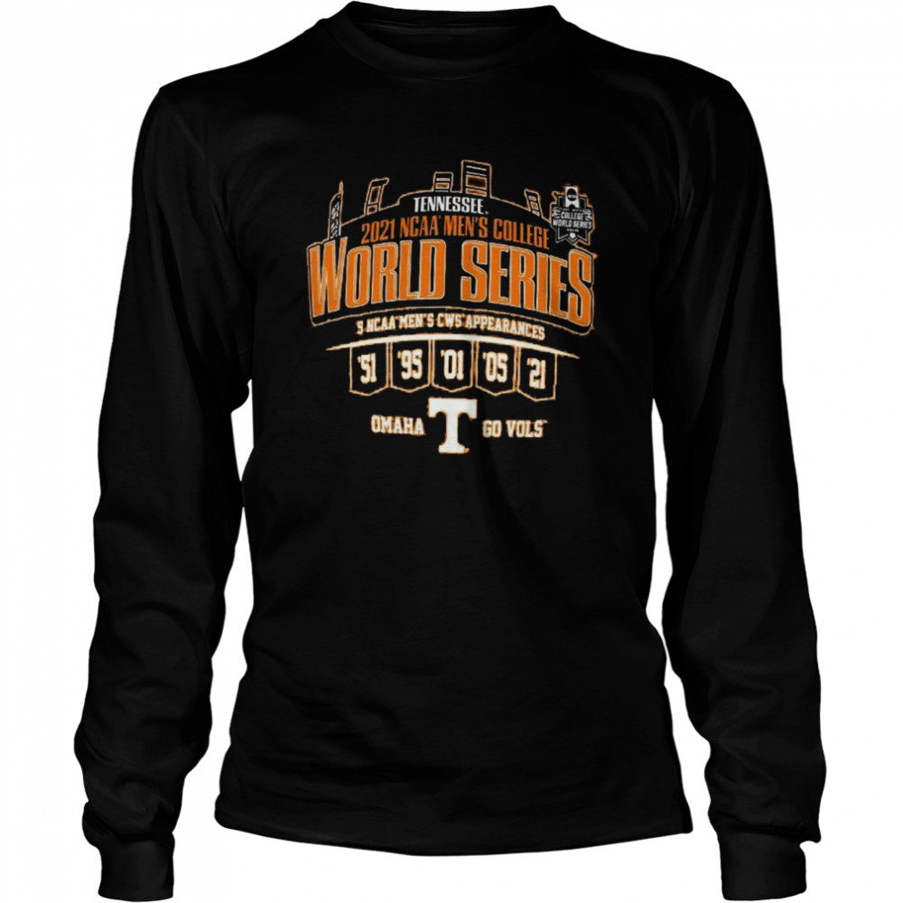 Tennessee 2022 Men’s College World Series 6 CWS Appearances  Long Sleeved T-shirt