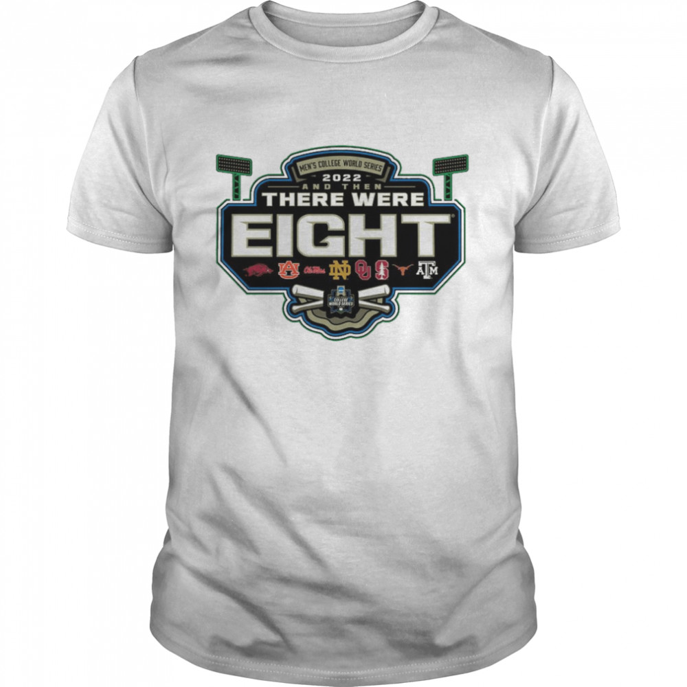 2022 NCAA Men’s Baseball College World Series Safe 8 Team T-Shirt
