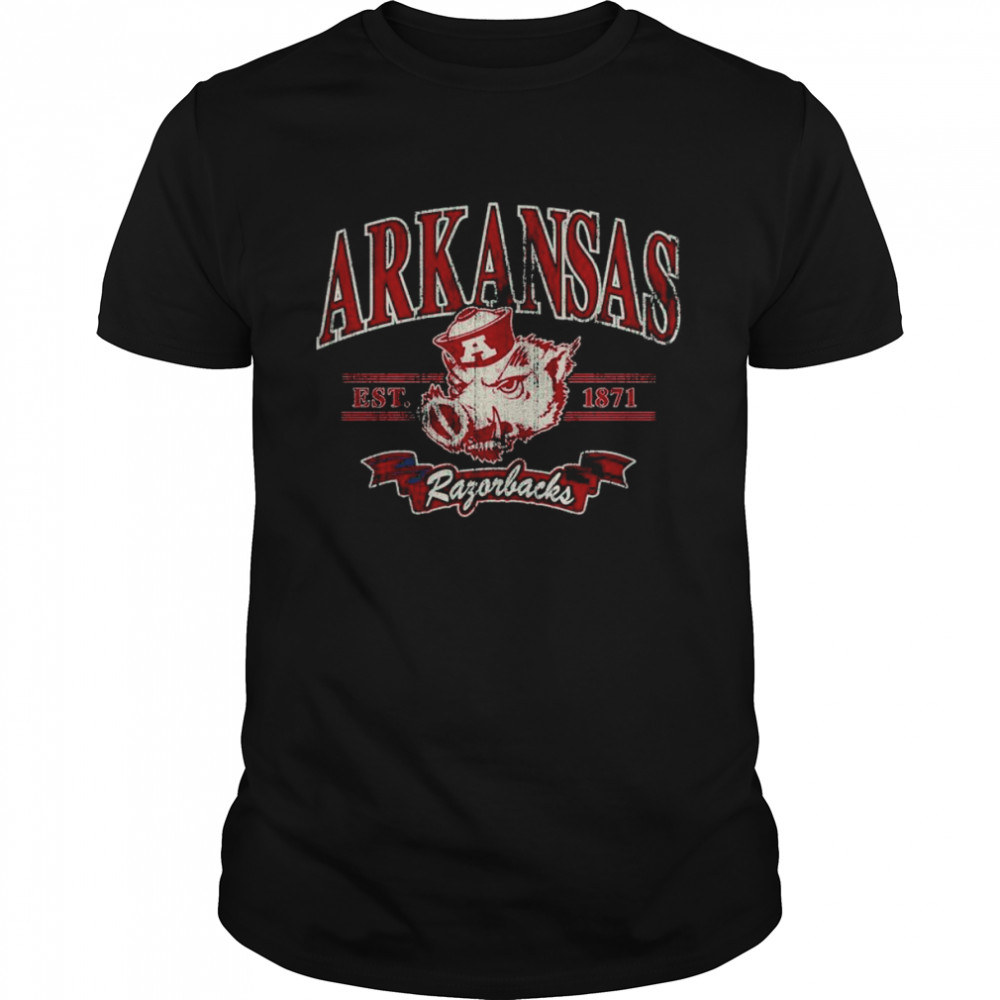 Arkansas Razorbacks Sailor Hog With Banner Rochester 1871 shirt