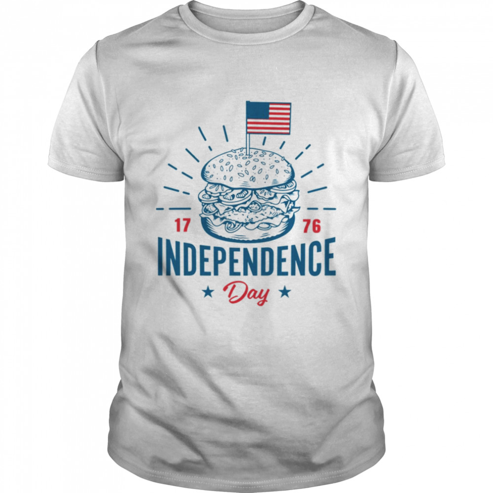 Independence Day 4th Of July USA Burger shirt