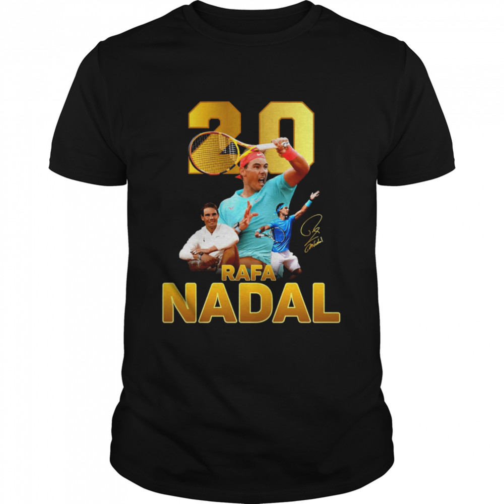 Rafa Nadal 20 Grand Slam Champion shirt