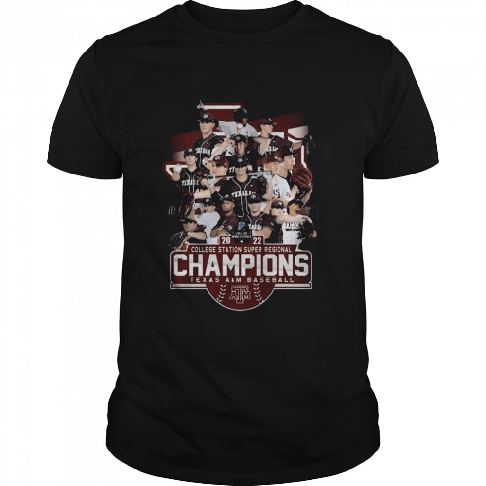 Texas A&M 2022 college station super regional champions shirt