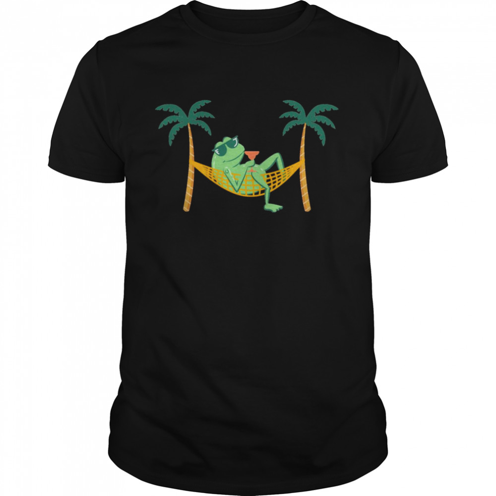 Frog At The Beach Summer Chill shirt