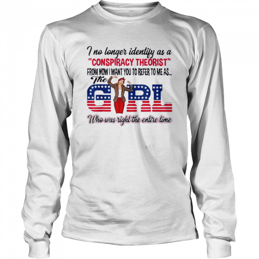 The Girl Who Was Right Biden Anti Democrat  Long Sleeved T-shirt