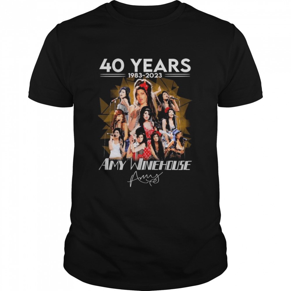 40 Years 1983-2023 Amy Winehouse Signatures Shirt