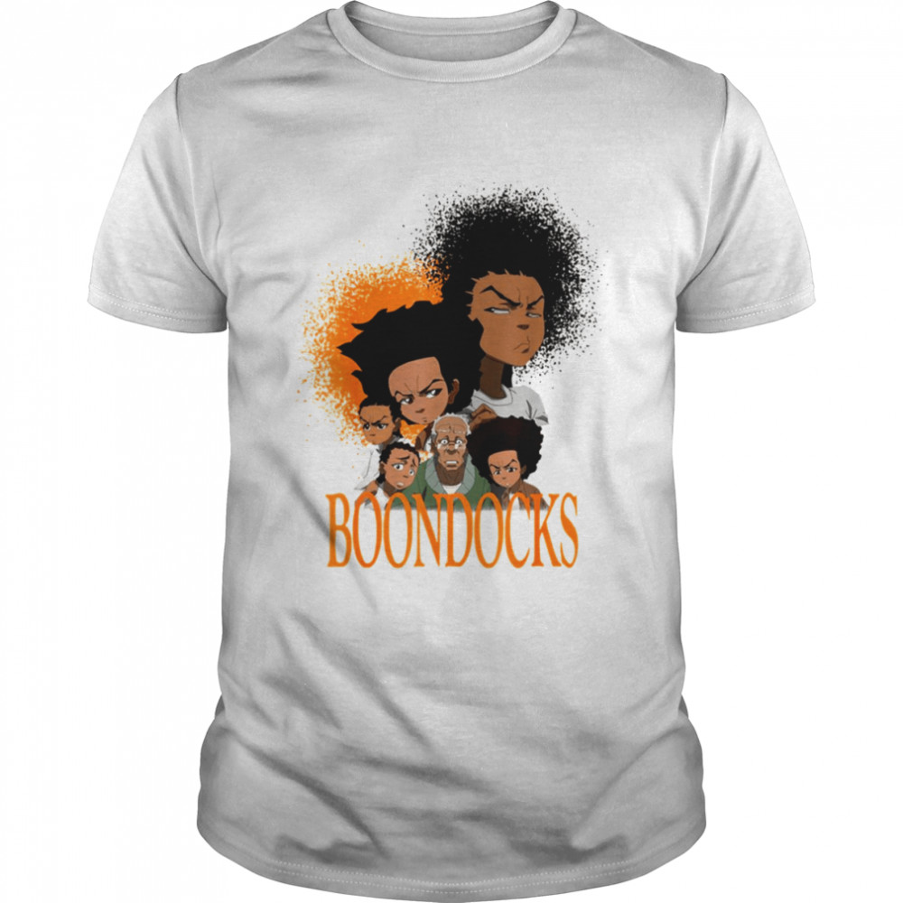 African American Boondock Riley Huey Black The Boondocks shirt