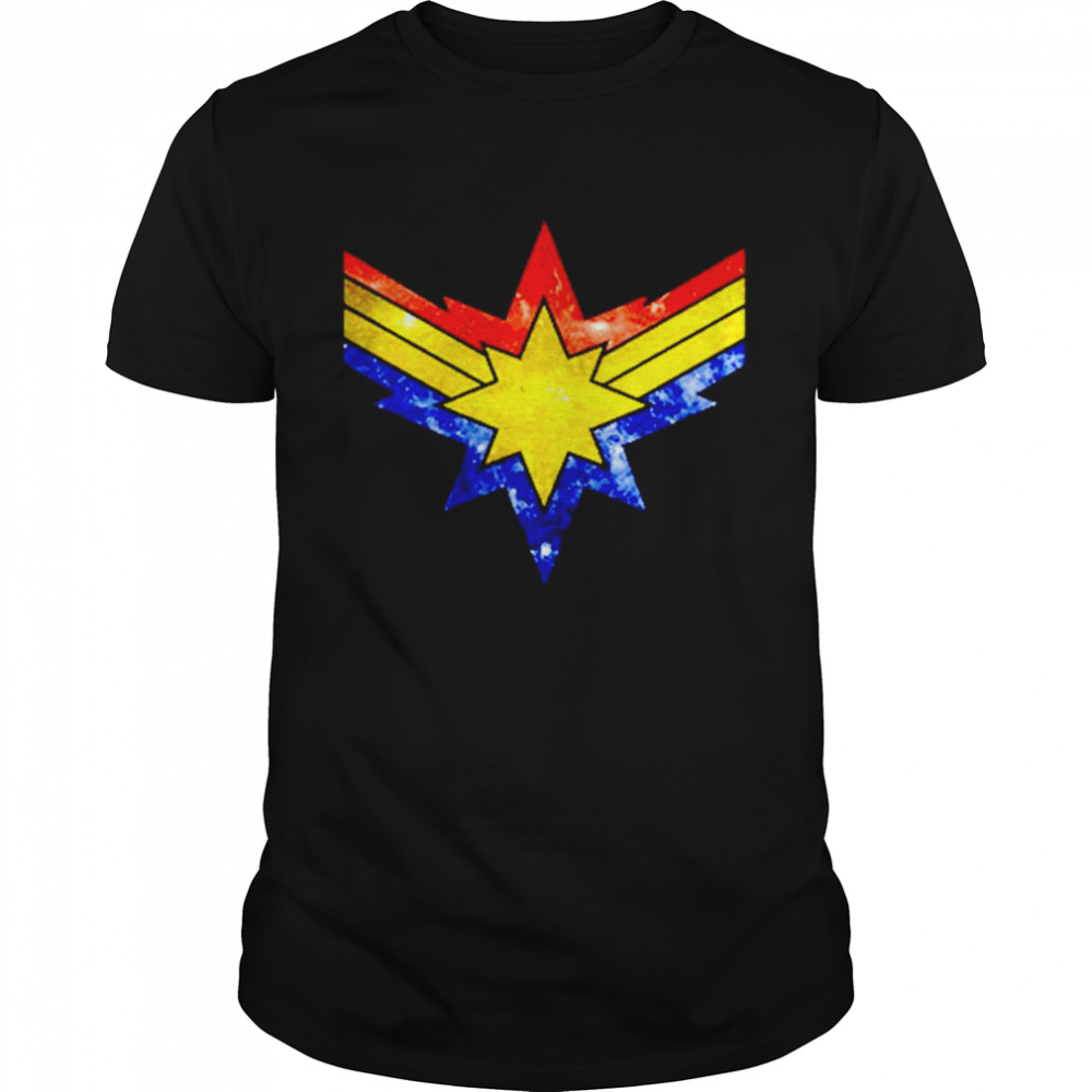 Captain Marvel punch holes in the sky shirt